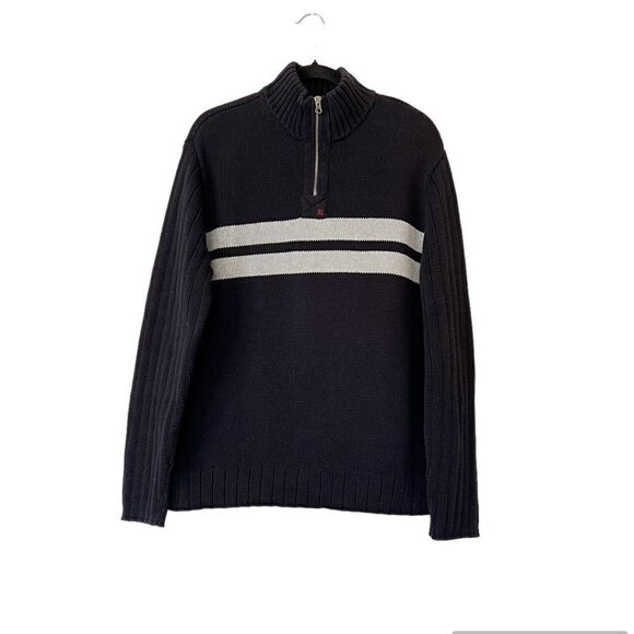 Vintage Polo Jeans Ralph Lauren Quarter Zip Sweater Size XXL - Picture 1 of 5